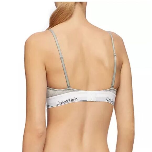 Calvin Klein Cotton Triangle Bra with Removable Pads Pink Sz XSMALL NWT - Picture 4 of 10